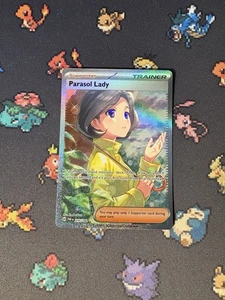 Cartas Pokémon Sombrilla Dama 255/182 Ilustración Rara Paradoja Grieta - (Nuevo) - Imagen 1 de 6