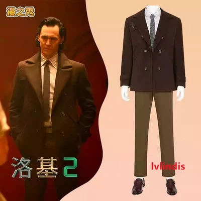 Loki Temporada 2 Loki Laufyson Disfraz Hombres Traje cosplay Halloween Uniforme Conjunto Foto 1 de 4