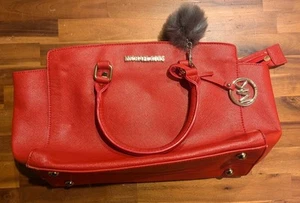 Red Michael Kors Bag Used Medium/ Large - Picture 1 of 4