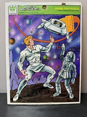 Vintage Whitman 1979 BUCK ROGERS 12 Piece Frame Tray Puzzle Sci-fi Space - Image 1 of 4
