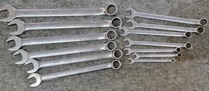 John Deere 13pc 12 Point SAE Combination Wrench Set Chrome Finish PT Series - Picture 1 of 9