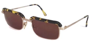 SUNGLASSES RED ROSE REAL VINTAGE MAN WOMAN  RR82 COL 930 BROWN LENSES NOS '80s - Afbeelding 1 van 3