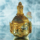 Thai Amulet Pendant Thao Wessuwan Giant Kuvera Mask Brass V.Phrom 99 BE2558