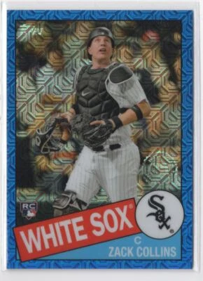 2020 Topps 1985 Chrome Silver Pack Promotion Blue (Series 2) Zack Collins - Image 1 of 2