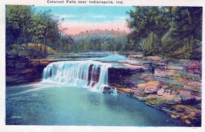 Postal de Indianápolis Indiana Cataract Falls - Imagen 1 de 2