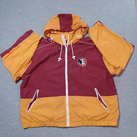 Vintage FSU Logo Athletic Florida State Seminoles Windbreaker Hoodie Jacket XL Cover