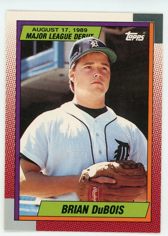 1989 TOPPS MAJOR LEAGUE DEBUT #32 - BRIAN DUBOIS - DETROIT TIGERS - Image 1 of 1