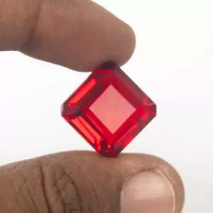 26.0 Ct Certified Natural Beautiful Octagon Cut Red Topaz Loose Gemstones AD-697 - Picture 1 of 15