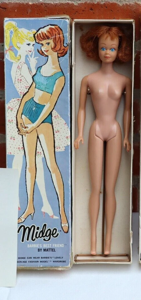 Vintage 1962 Tizian Midge - Barbies beste Freundin - originalverpackt, ohne K... - Bild 1 von 4