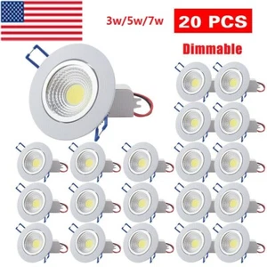 10~20Pack Dimmable LED Downlight COB Ceiling Light Home Spotlight wtih Drivers - Picture 1 of 9