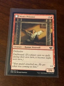 Magic Gathering Innistrad Crimson Vow Weary Prisoner Wrathful Jailbreaker - Picture 1 of 2