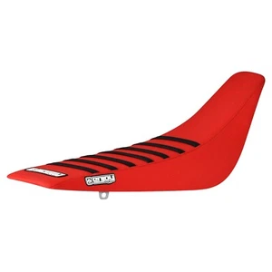 2020-2024 Kawasaki KLX 230 gripper seat cover all RED with BLACK ribs #371 - Picture 1 of 5