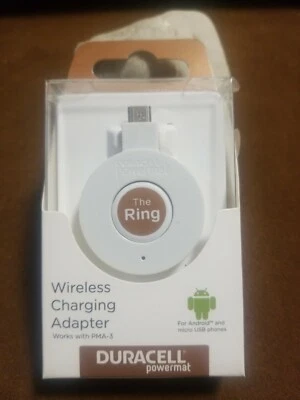 Duracell Powermat The Ring 白色 无线充电适配器 适用于 Android Micro USB — 第 1/4 张图片