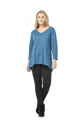 Túnica de bolsillo tejida de lino marroquí con cuello en V Habitat. Talla S. Nueva con etiquetas. Foto 1 de 4