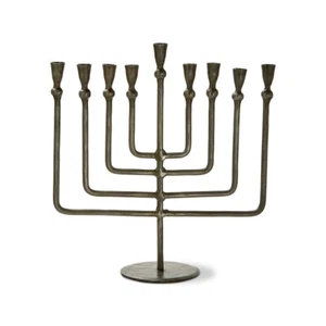 NEW TAG Ltd Liora Menorah Candle Holder Black Color G18587 + 45 Menorah Candles - Picture 1 of 3