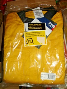 PPC 'Ohmtec' Arc Flash OVERALL size 112S 2 tone yellow /navy 200gsm free post - Picture 1 of 7