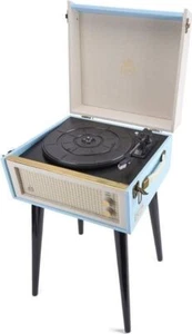 Audio & Hi-Fi GPO BERMUDABLU: Classic Retro-Style Turntable With Mp3, Usb, Built - Imagen 1 de 1