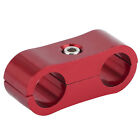(Red)4An Hose Separator Aluminum Clamp - Fuel Line Fitting Adapter Mounting