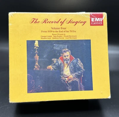 RECORD OF SINGING Vol. 4 1939 to the End of the 78 Era, EMI 7 CD Set SEALED RARE - Image 1 of 4