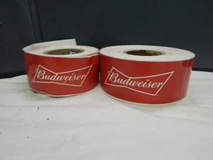 BUDWEISER pelar y pegar poliestirina borde etiqueta spinnaker revestimiento forro - Imagen 1 de 4