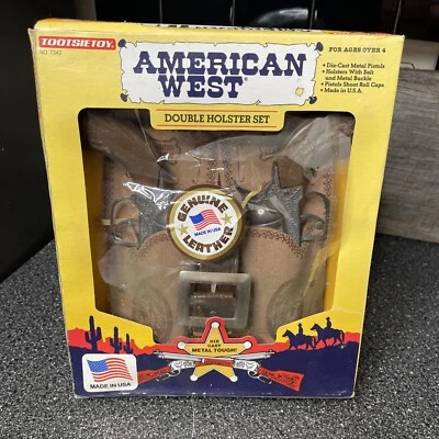 Juego de funda doble Tootsie Toy American West 1992 fundido a presión no. 7342 Foto 1 de 4