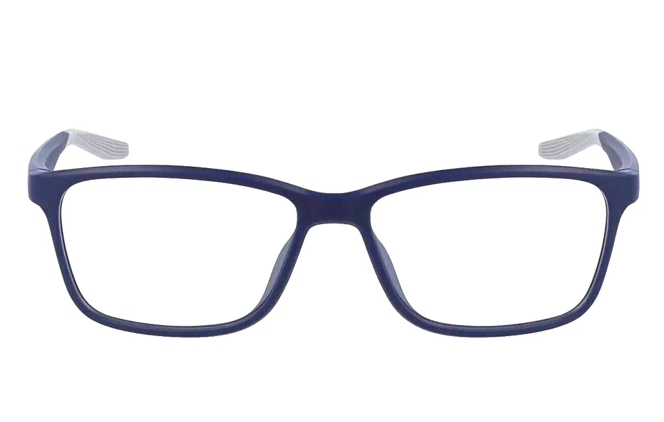 NIKE 7118 413 BLUE GREY EYEGLASSES FRAME 57-14-140 - Image 1 of 3