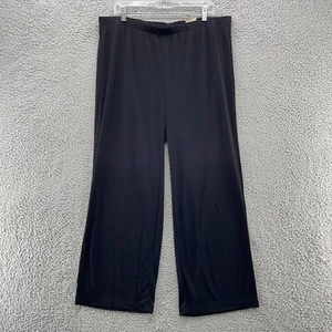 Chicos Pull On Weite Hose Damen XL 16 Schwarz High Rise Neu - Bild 1 von 19