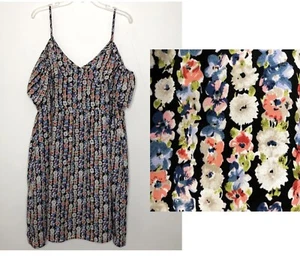 J. CREW MERCANTILE Cold Shoulder Flatterärmel Blumenkleid Damengröße 24 - Bild 1 von 13
