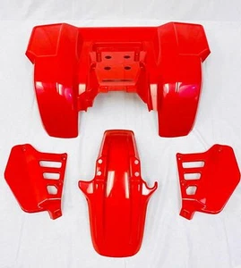 KTX PRO for HONDA ATC250R 85-86 PLASTIC RED FRONT AND REAR FENDER SET - Picture 1 of 6
