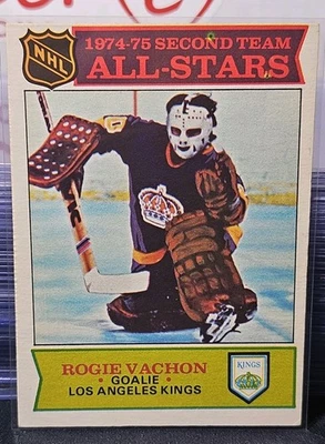 75-76 O-Pee-Chee Rogie Vachon All Star 🚨🚨🚨 Los Angeles Kings  - Image 1 of 2