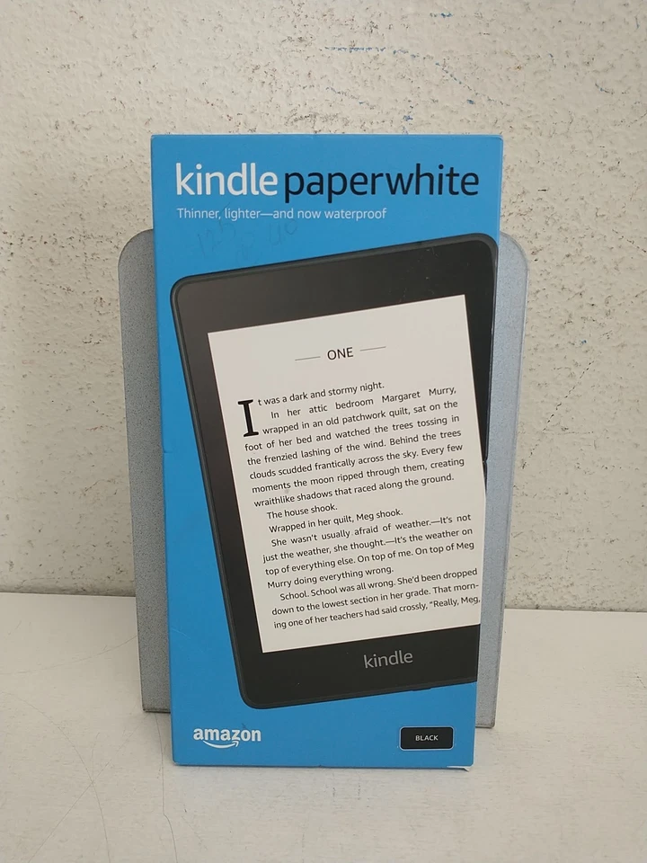 Amazon Kindle Paperwhite 10th Generation 32GB WiFi Waterproof Black NEW Unopened - Image 1 of 3