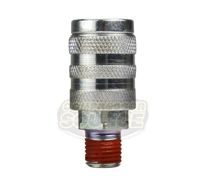 Industrial 1/4" Male NPT Air Compressor Quick Coupler - Image 1 of 4