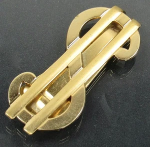 Anoson Gold Tone Dollar Sign Symbol MONEY CLIP - Picture 1 of 8
