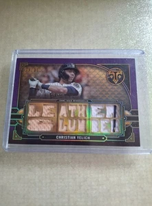 2022 Topps Triple Threads Purple Christian Yelich 9/27 - Picture 1 of 1