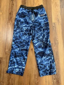 Onyx Hydrovore Men’s Large Rainwear Mossy Oak Elements Blue Agau Pants - Picture 1 of 13
