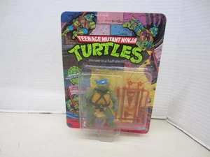 1988 Playmates Teenage Mutant Ninja Turtles LEONARDO Action Figure MOC Unpunched - Imagen 1 de 10