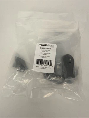 Gancho para bata Franklin B12092K-C Basics doble gancho - Paquete de 10 - Negro Foto 1 de 4