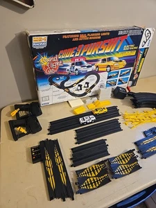 Marchon MR-1 Slot Car Racing Set Code 9 Pursuit Electric Complete GUC - Picture 1 of 21