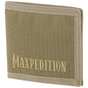 Maxpedition AGR Tactical Bi Fold Army Wallet Slim Hex Ripstop Nylon Pocket Tan - Picture 1 of 1