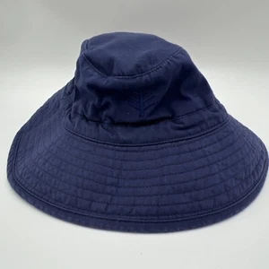 Coolibar Kid's UPF 50+ Caspian Navy Blue Bucket Hat W/ Chin Strap Size S/M Youth - Picture 1 of 7