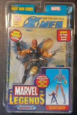 Toybiz 2006 Marvel Legends Arma X/Wolverine Variante Quemada Hombre Gigante BAF SIN USAR, EN CAJA Foto 1 de 4
