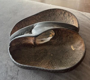 Antique Rare Coco De Mer Double Nut Seed Islamic Hindu Priest Saint Begging Bowl - Picture 1 of 6