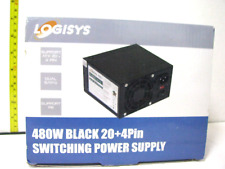 Logisys PS480D-BK 480W Black Beauty 20/24 ATX power supply SATA support