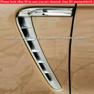 For Porsche Panamera 10-16 Chrome Side Fender Air Vent Outlet Grille Cover Trim - Foto 1 di 6