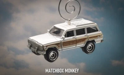 Estilo Vintage Años 80 Personalizado AMC Jeep Grand Wagoneer 4x4 Adorno de Navidad 1/64 Foto 1 de 4