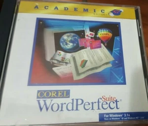 COREL WORDPERFECT SUITE ACADEMIC EDITION Windows 3.1x 95 NT - THE PC CD-ROM 1996 - Picture 1 of 6