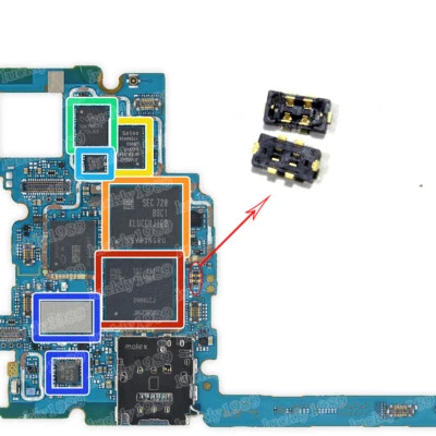 2 X Inner FPC Connector Battery Clip for Google Pixel 2 XL on the mainboard - Image 1 of 4