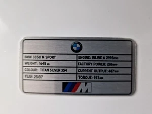 Targa personalizzata BMW, show car ecc - Foto 1 di 3
