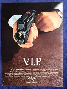 Agfa Microflex-Sensor, Super Reflex Kamera, Werbung aus 1971 - Bild 1 von 1