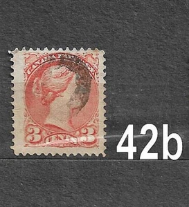 Canada #37 Small Queen Single F/Used Hinged - Picture 1 of 2